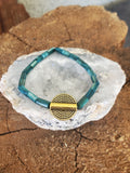 Single Teal Shell Bracelet