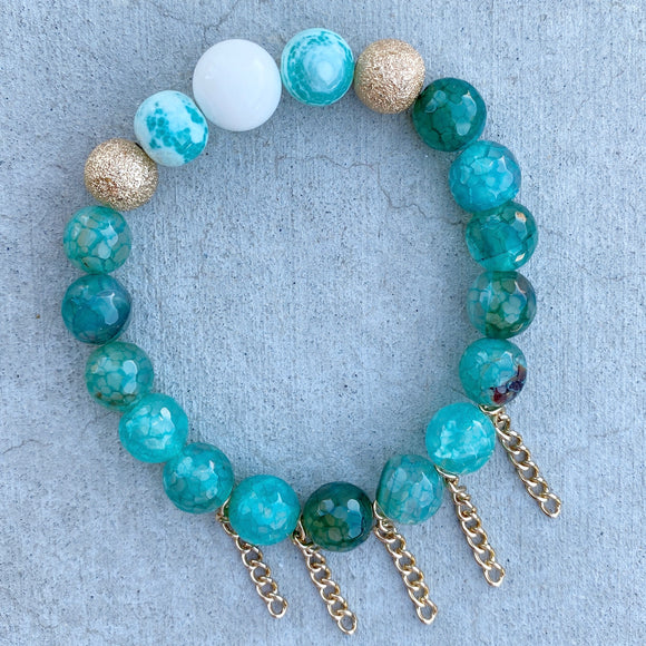 Single -  Green Aventurine & Gold