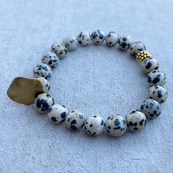 Single - Dalmatian Jasper & Coin