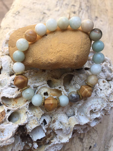 Single -  Amazonite & Wood